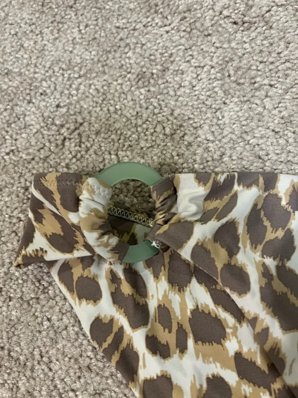 Aerie Leopard-Print Cheeky Swim Bottoms with Side Rings
